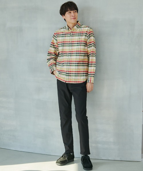 Arnold Palmer（アーノルドパーマー）の「APクラシック ハウスチェック オックス 長袖 シェア シャツ（シャツ/ブラウス・レディース・ブルー系その他/ベージュ系その他・S/LL/M/XS/L）」の14枚目の写真