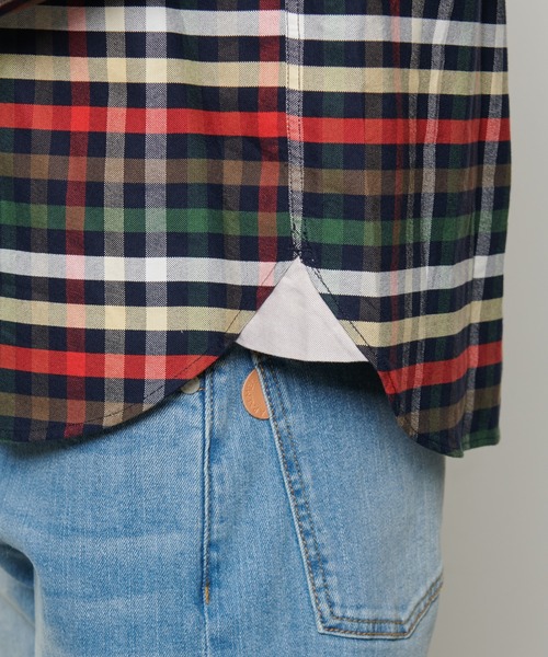 Arnold Palmer（アーノルドパーマー）の「APクラシック ハウスチェック オックス 長袖 シェア シャツ（シャツ/ブラウス・レディース・ブルー系その他/ベージュ系その他・S/LL/M/XS/L）」の10枚目の写真