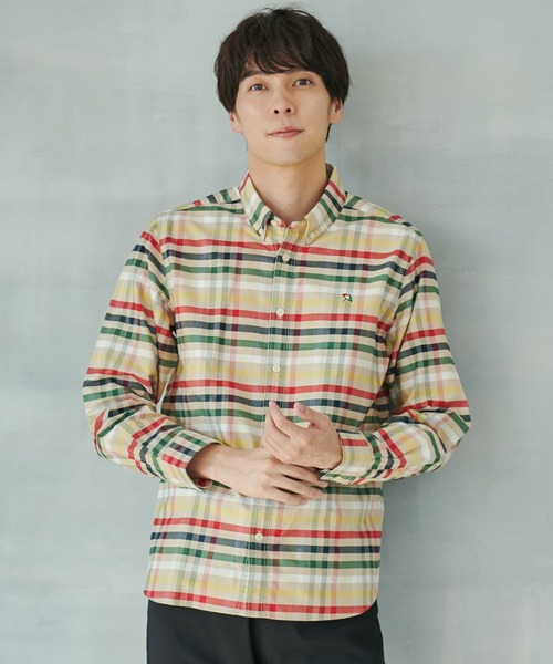 Arnold Palmer（アーノルドパーマー）の「APクラシック ハウスチェック オックス 長袖 シェア シャツ（シャツ/ブラウス・レディース・ブルー系その他/ベージュ系その他・S/LL/M/XS/L）」の12枚目の写真