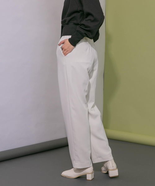 KBF（ケイビーエフ）の「イージースラックス（その他パンツ・レディース・チャコールグレー/オフホワイト・ONE）」の5枚目の写真