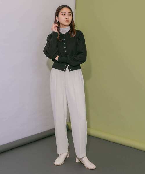 KBF（ケイビーエフ）の「イージースラックス（その他パンツ・レディース・チャコールグレー/オフホワイト・ONE）」の7枚目の写真