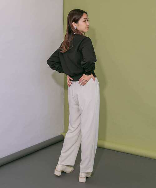 KBF（ケイビーエフ）の「イージースラックス（その他パンツ・レディース・チャコールグレー/オフホワイト・ONE）」の8枚目の写真