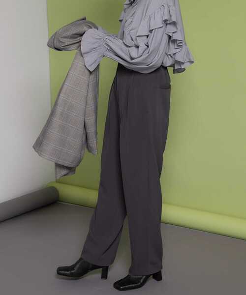 KBF（ケイビーエフ）の「イージースラックス（その他パンツ・レディース・チャコールグレー/オフホワイト・ONE）」の11枚目の写真