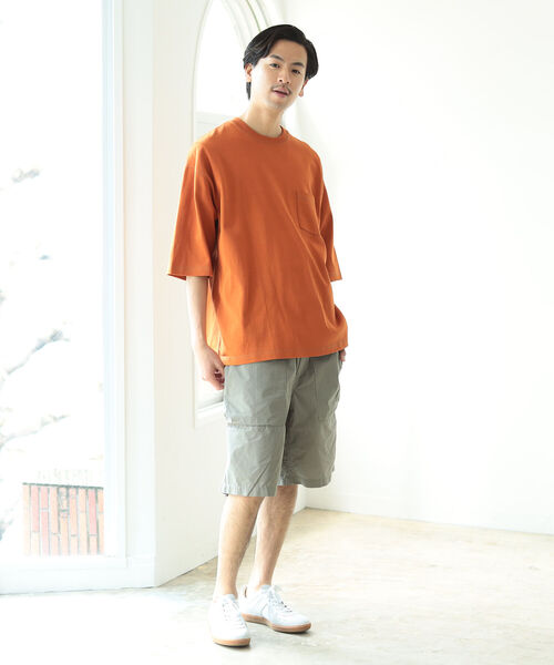 BEAMS(ビームス)の「BEAMS / ステッチ ルーズフィット Tシャツ(Tシャツ/カットソー・メンズ・グリーン系その他4/レッド系その他6・SMALL/MEDIUM/LARGE/X-LARGE)」の5枚目の写真