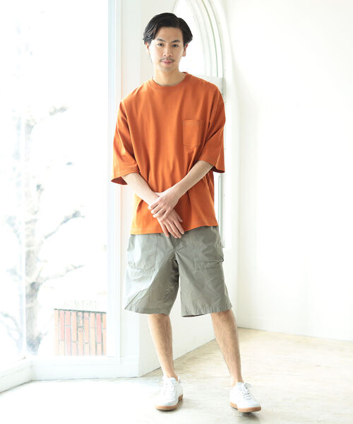 BEAMS(ビームス)の「BEAMS / ステッチ ルーズフィット Tシャツ(Tシャツ/カットソー・メンズ・グリーン系その他4/レッド系その他6・SMALL/MEDIUM/LARGE/X-LARGE)」の6枚目の写真
