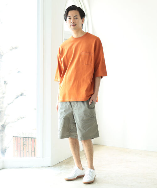 BEAMS(ビームス)の「BEAMS / ステッチ ルーズフィット Tシャツ(Tシャツ/カットソー・メンズ・グリーン系その他4/レッド系その他6・SMALL/MEDIUM/LARGE/X-LARGE)」の7枚目の写真
