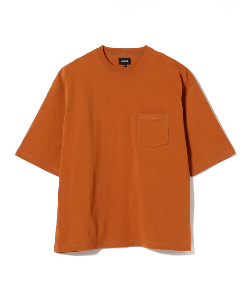 BEAMS(ビームス)の「BEAMS / ステッチ ルーズフィット Tシャツ(Tシャツ/カットソー・メンズ・グリーン系その他4/レッド系その他6・SMALL/MEDIUM/LARGE/X-LARGE)」の12枚目の写真