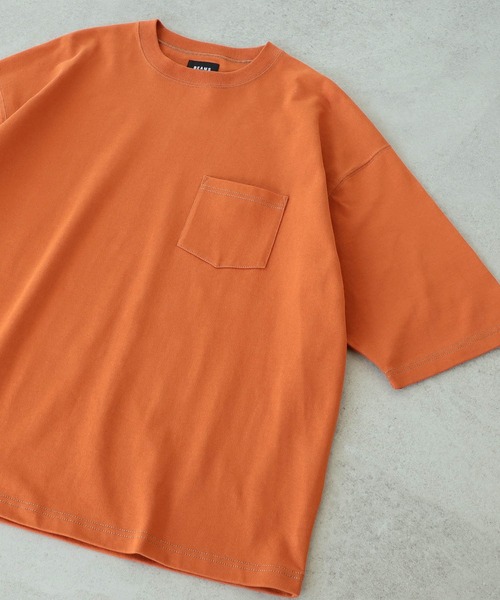 BEAMS(ビームス)の「BEAMS / ステッチ ルーズフィット Tシャツ(Tシャツ/カットソー・メンズ・グリーン系その他4/レッド系その他6・SMALL/MEDIUM/LARGE/X-LARGE)」の1枚目の写真