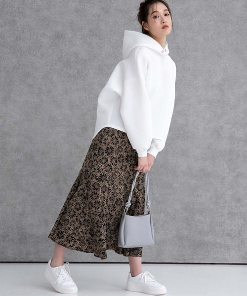 fifth（フィフス）の「バックロングダンボールパーカー（パーカー・レディース・ホワイト/ネイビー・M）」の21枚目の写真