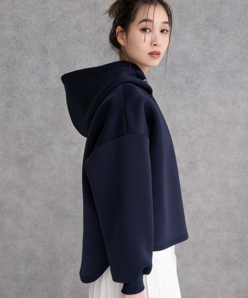 fifth（フィフス）の「バックロングダンボールパーカー（パーカー・レディース・ホワイト/ネイビー・M）」の13枚目の写真