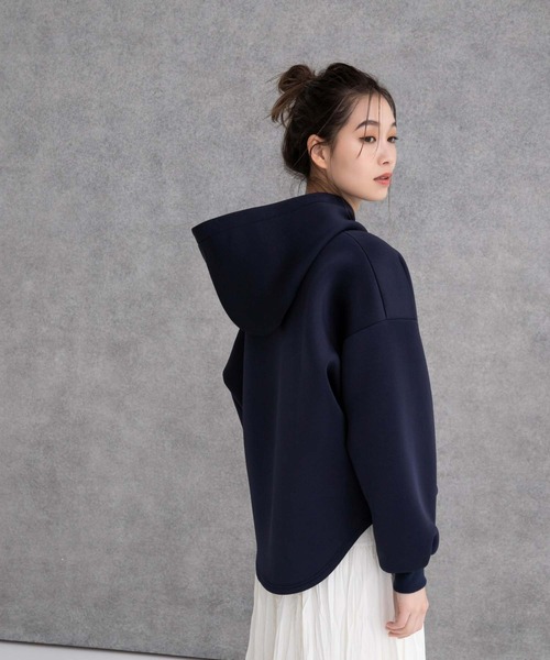 fifth（フィフス）の「バックロングダンボールパーカー（パーカー・レディース・ホワイト/ネイビー・M）」の14枚目の写真