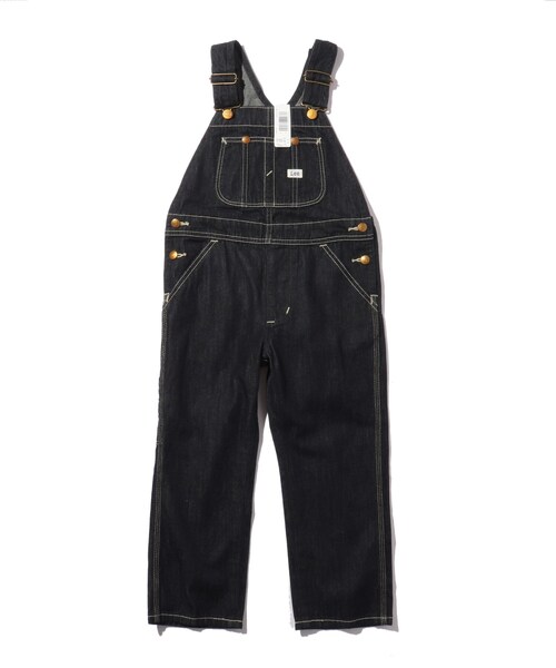 Lee(リー)の「◆【110】LEE OVERALLS(つなぎ/オールインワン・キッズ・ネイビー/オフホワイト・11)」の6枚目の写真