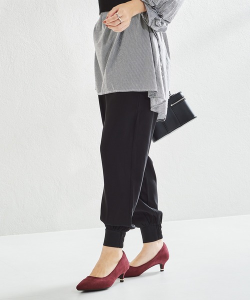 ORiental TRaffic（オリエンタルトラフィック）の「跳べるパンプス メタリックラインヒール R-3206（パンプス・レディース・ブラック/ネイビー/レッド/ベージュ/ピンク/ブラック×ブラック・33/34/35/37/38/40/42/43/36/39/41）」の6枚目の写真