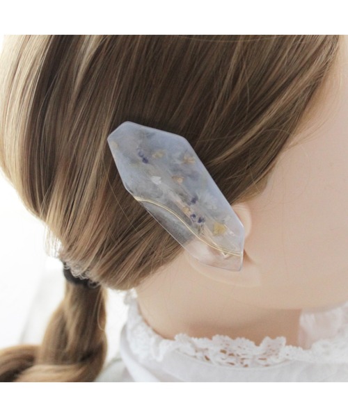 tone(トーン)の「【ime】ミラーゴールド線クリップ(MA)(バレッタ/ヘアクリップ・レディース・ホワイト/ピンク/ブルー・FREE)」の8枚目の写真