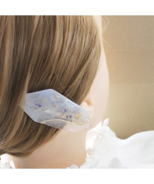 tone(トーン)の「【ime】ミラーゴールド線クリップ(MA)(バレッタ/ヘアクリップ・レディース・ホワイト/ピンク/ブルー・FREE)」の9枚目の写真