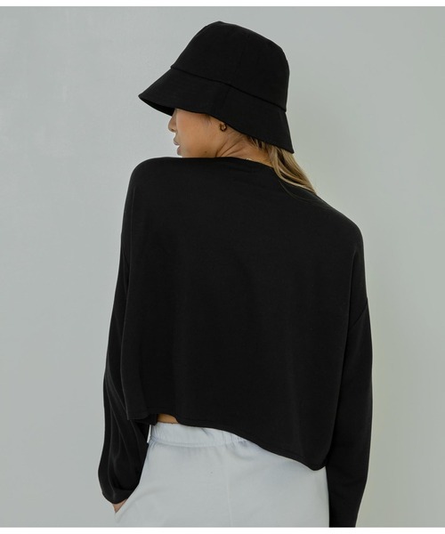 ANAP(アナップ)の「シンプルバケットハット(ハット・レディース・ホワイト/ブラック・FREE)」の9枚目の写真