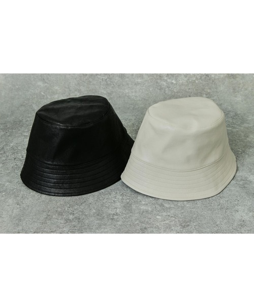 ANAP(アナップ)の「シンプルバケットハット(ハット・レディース・ホワイト/ブラック・FREE)」の12枚目の写真