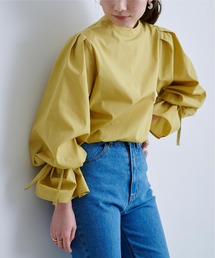 titivate | 前後2way袖ﾘﾎﾞﾝﾌﾞﾗｳｽ(シャツ/ブラウス)