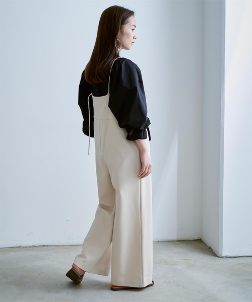 titivate（ティティベイト）の「前後2way袖ﾘﾎﾞﾝﾌﾞﾗｳｽ（シャツ/ブラウス・レディース・イエロー/ブラック/オフホワイト・M）」の9枚目の写真