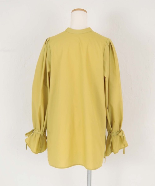 titivate（ティティベイト）の「前後2way袖ﾘﾎﾞﾝﾌﾞﾗｳｽ（シャツ/ブラウス・レディース・イエロー/ブラック/オフホワイト・M）」の15枚目の写真