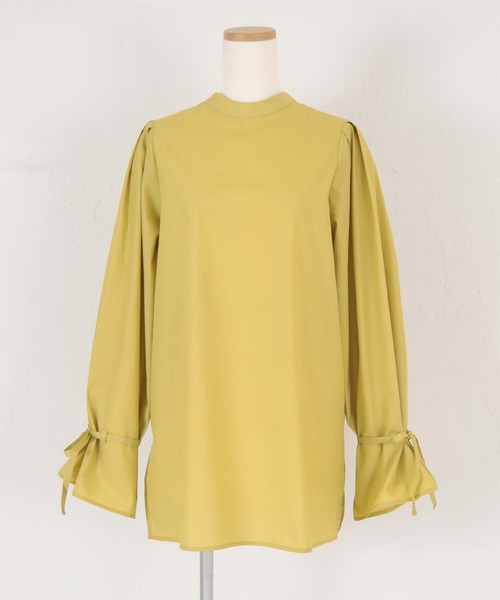 titivate（ティティベイト）の「前後2way袖ﾘﾎﾞﾝﾌﾞﾗｳｽ（シャツ/ブラウス・レディース・イエロー/ブラック/オフホワイト・M）」の16枚目の写真
