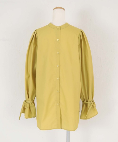 titivate（ティティベイト）の「前後2way袖ﾘﾎﾞﾝﾌﾞﾗｳｽ（シャツ/ブラウス・レディース・イエロー/ブラック/オフホワイト・M）」の17枚目の写真