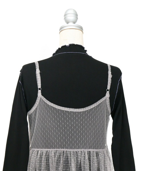 AS KNOW AS PINKY（アズノゥアズピンキー）の「重ねドリーミーセットワンピース（ワンピース・レディース・ブラック/ベージュ/ブルー・FREE）」の17枚目の写真