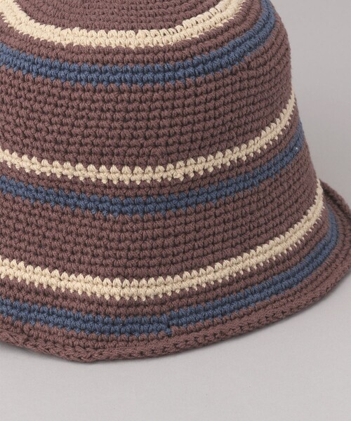 FREAK'S STORE(フリークスストア)の「cie/シー crochet line hat/クロシェラインハット(ハット・レディース・オフホワイト/ブラウン/ピンク・ONE SIZE)」の8枚目の写真