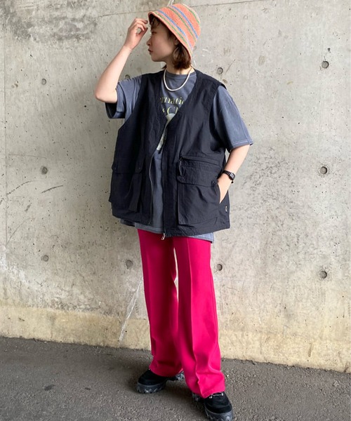 FREAK'S STORE(フリークスストア)の「cie/シー crochet line hat/クロシェラインハット(ハット・レディース・オフホワイト/ブラウン/ピンク・ONE SIZE)」の10枚目の写真
