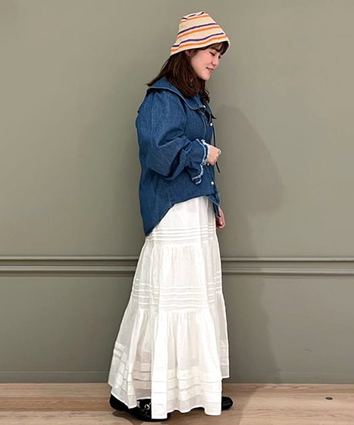 FREAK'S STORE(フリークスストア)の「cie/シー crochet line hat/クロシェラインハット(ハット・レディース・オフホワイト/ブラウン/ピンク・ONE SIZE)」の12枚目の写真