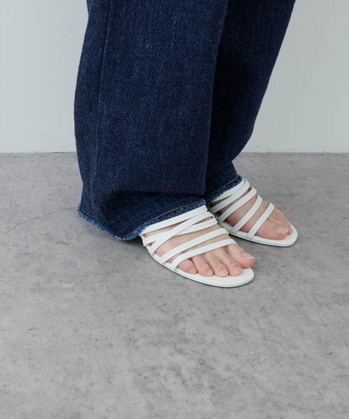 PUAL CE CIN（ピュアルセシン）の「ルーズカツラギＪＡＰＡＮデニムパンツ（デニムパンツ・レディース・ナチュラル/ホワイト/インディゴブルー・FREE）」の14枚目の写真