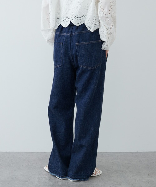PUAL CE CIN（ピュアルセシン）の「ルーズカツラギＪＡＰＡＮデニムパンツ（デニムパンツ・レディース・ナチュラル/ホワイト/インディゴブルー・FREE）」の21枚目の写真
