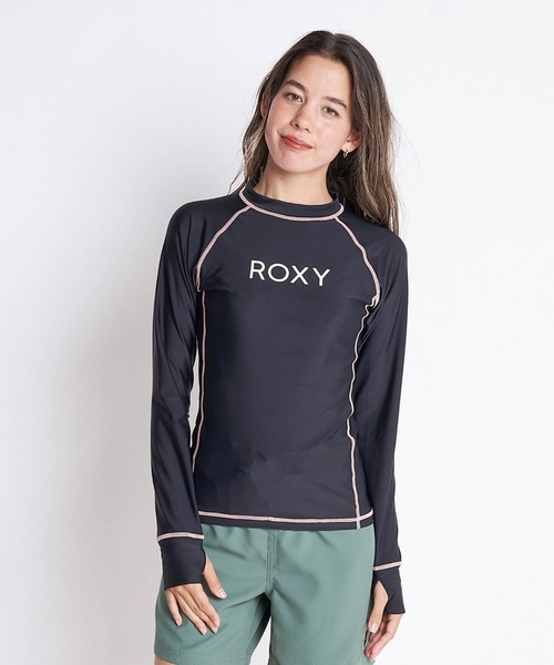 Roxy - 長袖ラッシュガード  ハワイ　デザイナー　レア　限定1 セール】RASHIE L/S/ロキシー長袖ラッシュガード(水着