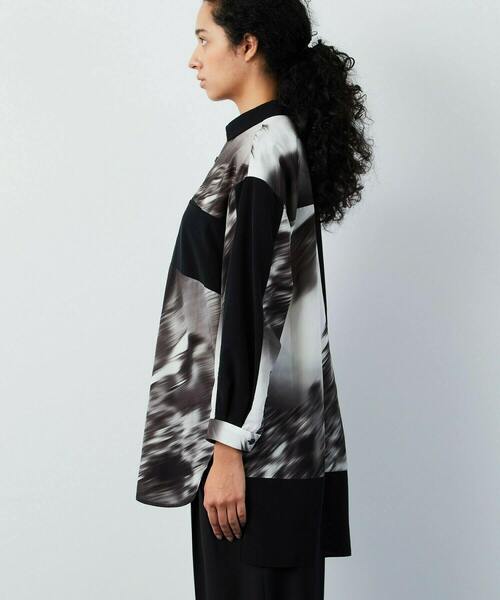 FRAPBOIS（フラボア）の「ミスティー シャツ（シャツ/ブラウス・レディース・オレンジ系その他/ブラック系その他・1/2）」の4枚目の写真