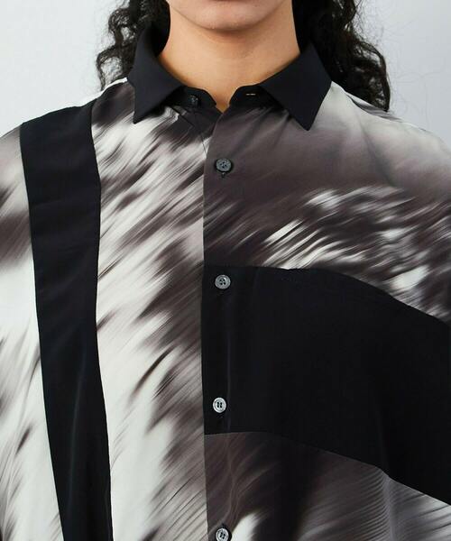 FRAPBOIS（フラボア）の「ミスティー シャツ（シャツ/ブラウス・レディース・オレンジ系その他/ブラック系その他・1/2）」の6枚目の写真