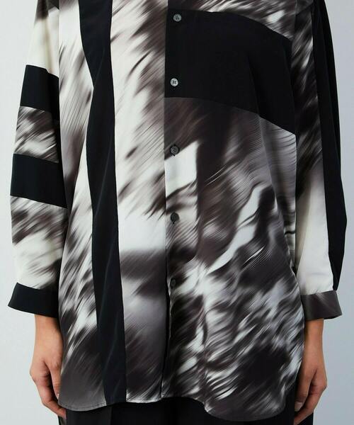 FRAPBOIS（フラボア）の「ミスティー シャツ（シャツ/ブラウス・レディース・オレンジ系その他/ブラック系その他・1/2）」の9枚目の写真