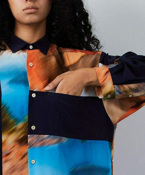 FRAPBOIS（フラボア）の「ミスティー シャツ（シャツ/ブラウス・レディース・オレンジ系その他/ブラック系その他・1/2）」の13枚目の写真