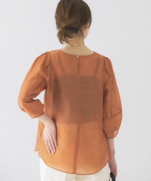 URBAN RESEARCH ROSSO WOMEN(アーバンリサーチ ロッソ)の「コクーンスリーブブラウス(シャツ/ブラウス・レディース・ブラック/ベージュ系その他/オレンジ系その他・FREE)」の17枚目の写真