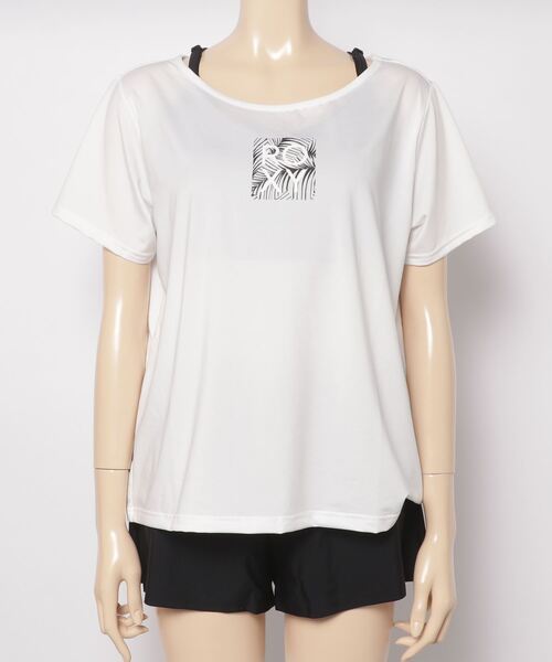 Roxy ロキシー　半袖　ラッシュガード　Tシャツ　水着　ビキニセット Roxy ロキシー 半袖 ラッシュガード Tシャツ 水着 ビキニセット