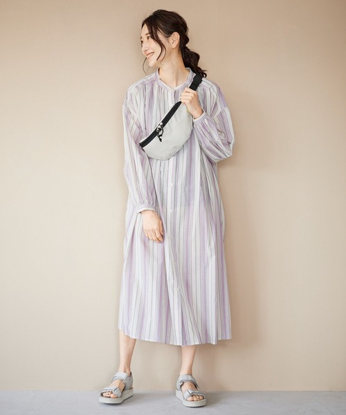 LEPSIM（レプシィム）の「撥水ナイロンボディBAG　274686（ボディバッグ/ウエストポーチ・レディース・ブラック/グリーン/グレイッシュベージュ・ONE SIZE）」の5枚目の写真