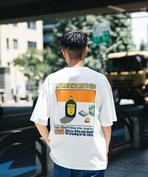 セール Ships アート モチーフ プリント Tシャツ 安西水丸 Tシャツ カットソー Ships シップス のファッション通販 Zozotown