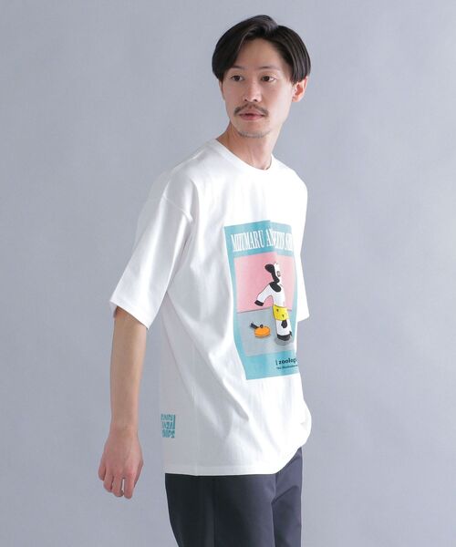 セール】SHIPS: アート モチーフ プリント Tシャツ 安西水丸（Tシャツ