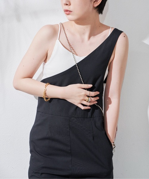 Aunt Marie's（アントマリーズ）の「カップ付リブキャミソール（キャミソール・レディース・ホワイト/ブラック/ベージュ/ブラウン/オレンジ・FREE）」の15枚目の写真