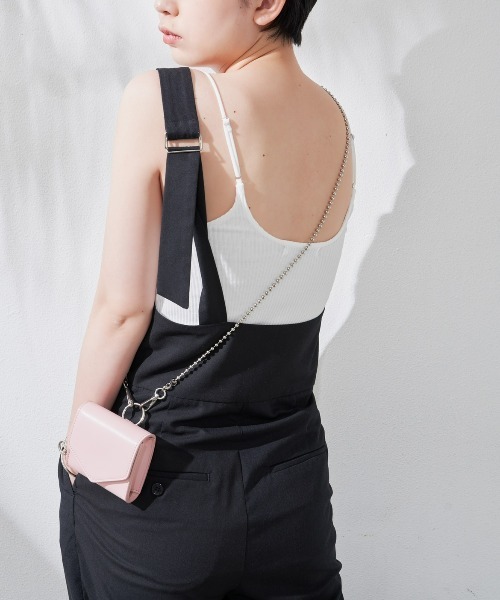 Aunt Marie's（アントマリーズ）の「カップ付リブキャミソール（キャミソール・レディース・ホワイト/ブラック/ベージュ/ブラウン/オレンジ・FREE）」の17枚目の写真