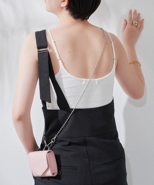 Aunt Marie's（アントマリーズ）の「カップ付リブキャミソール（キャミソール・レディース・ホワイト/ブラック/ベージュ/ブラウン/オレンジ・FREE）」の18枚目の写真