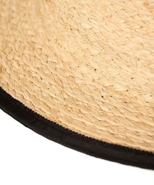 14+（イチヨンプラス）の「ラフィアブレードリボン付きカンカン帽（ハット・レディース・ブラック/アイボリー/ナチュラル・FREE）」の19枚目の写真