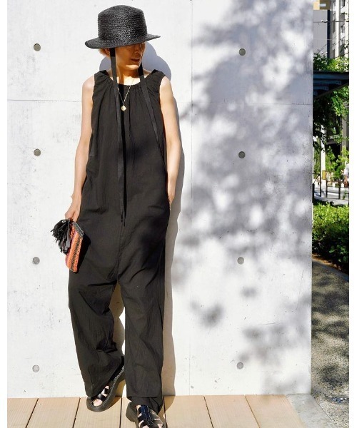 14+（イチヨンプラス）の「ラフィアブレードリボン付きカンカン帽（ハット・レディース・ブラック/アイボリー/ナチュラル・FREE）」の6枚目の写真