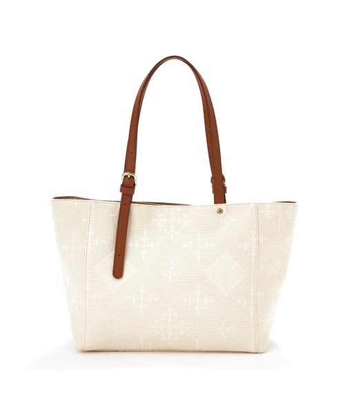 russet(ラシット)の「ベルトハンドルトートバッグ S (CE-265)(トートバッグ・レディース・スカイブルー/ネイビー/ピンク/アイボリー/ナチュラル/キナリ/イエロー・FREE)」の3枚目の写真