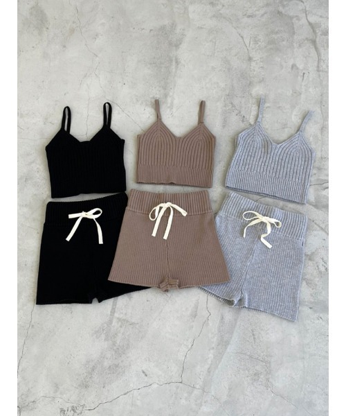 ENVYM（アンビー）の「リブニットＳＰＴ（その他パンツ・レディース・ブラック/ベージュ/グレー・FREE）」の7枚目の写真