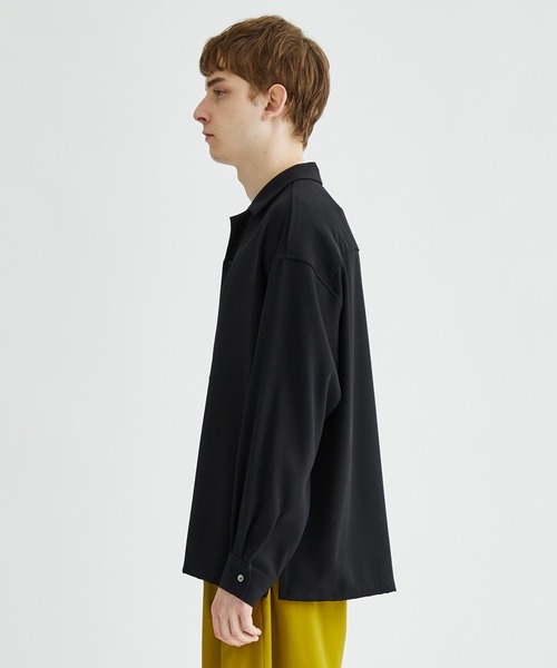 city(シティ)の「GEORGETTE OPEN COLLAR L/S SHIRTS(シャツ/ブラウス・メンズ・ブラック/ライトグレー/ダークグリーン/インディゴブルー・1/2)」の21枚目の写真